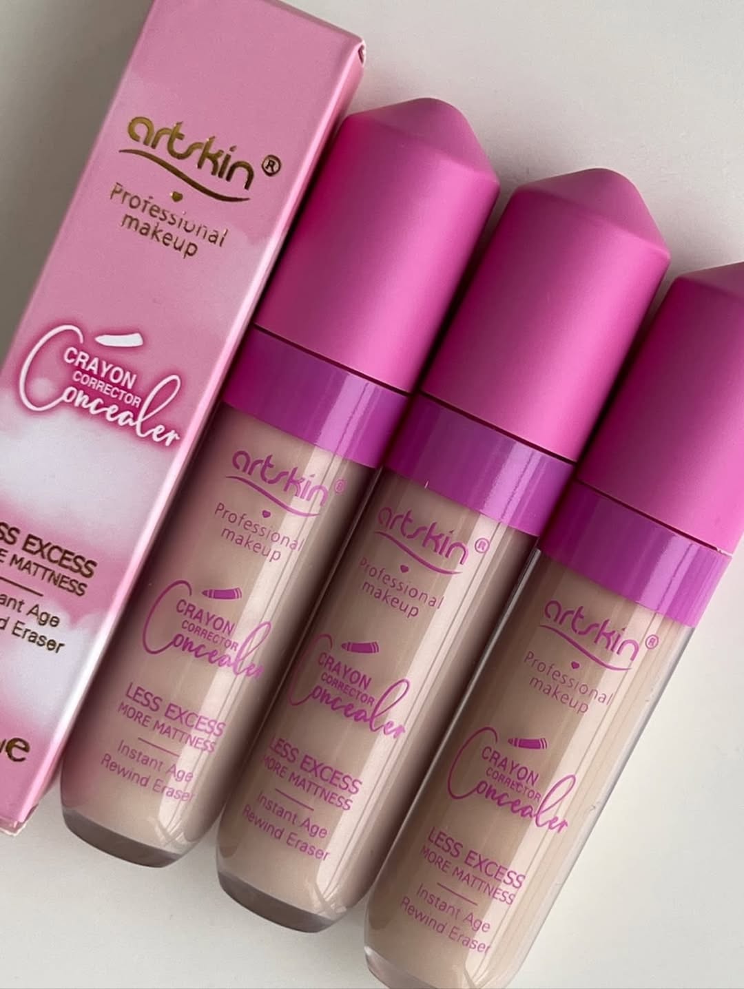 کانسیلر فول کاور آرت اسکین صورتی  کاور تیرگی زیر چشم ماندگاری ۲۴ ساعته در سه شماره